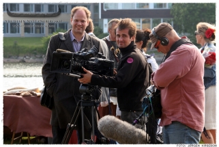 Filmteamet fra Bellwether Media. Foto: Jørgen Kirsebom
