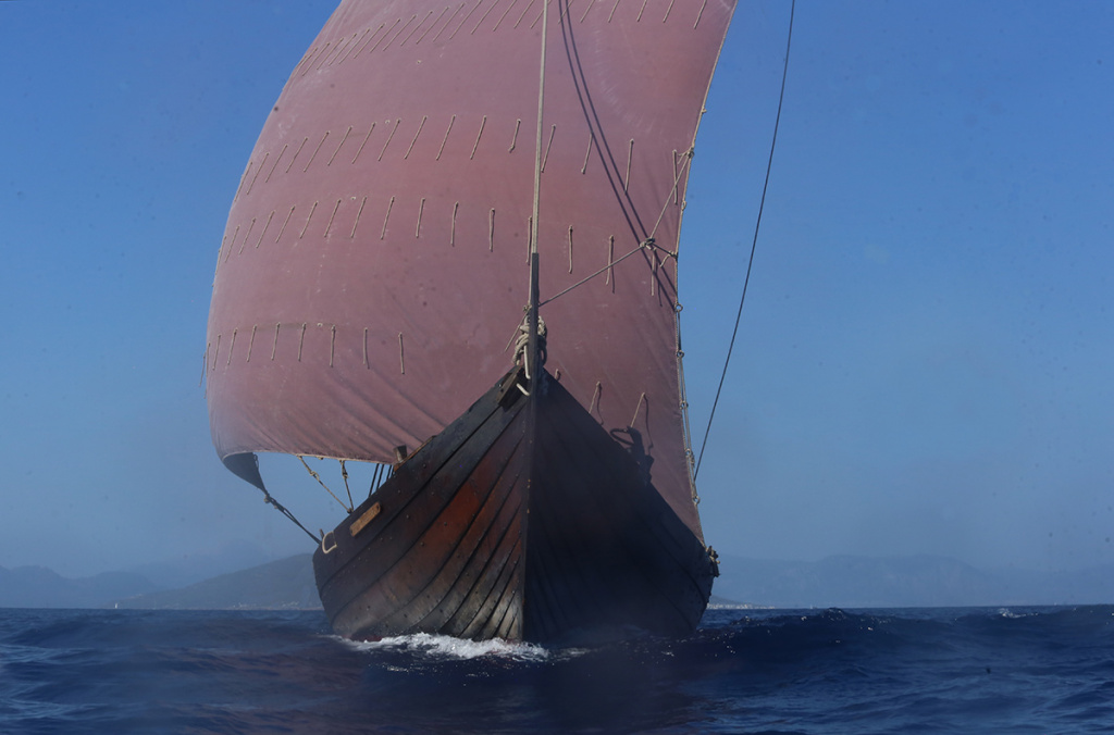 Saga Farmann sailing in the Mediterranean
Photo: Håkon Wium Lie